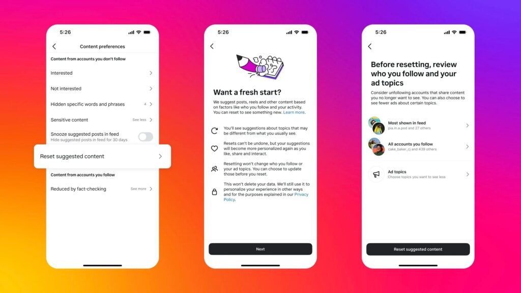 Instagram Öneriler Algoritması Nasıl Yenilenir?