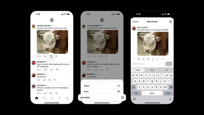 Threads'e Yeni Bir Medya Paylaşım Altyapısı Geldi