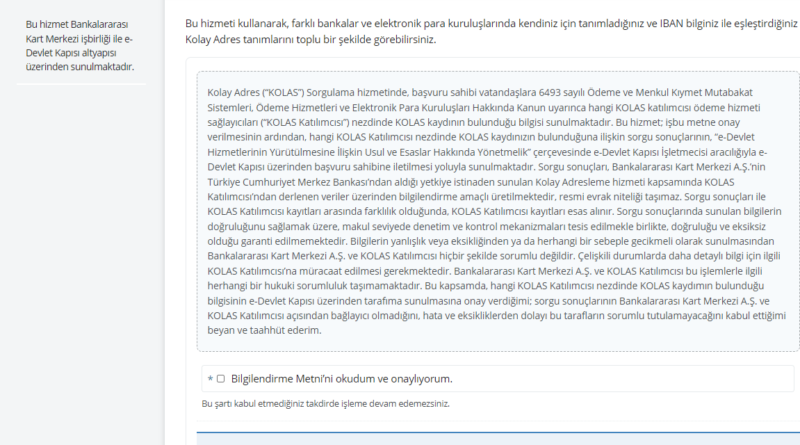 Kolay Adres Sorgulama (KOLAS) Hizmeti e-Devlet’te Kullanıma Sunuldu!