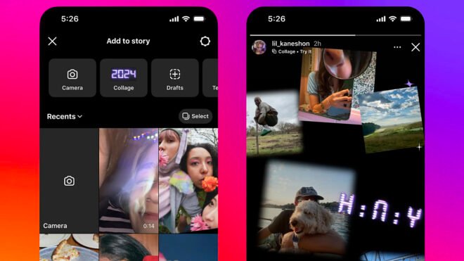 Instagram, 2024 Kişisel Özeti İçin Kolaj Formatı Hazırladı