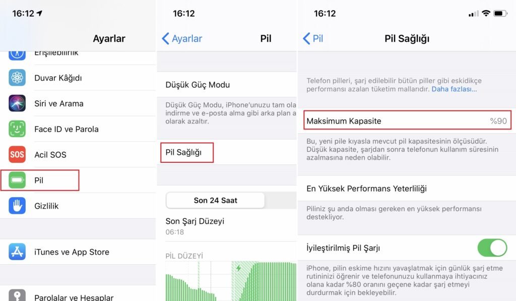 iPhone Batarya Testi Nasıl Yapılır? iPhone Pil Sağlığı Hakkında