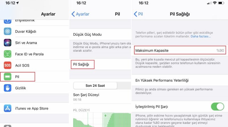 iPhone Batarya Testi Nasıl Yapılır? iPhone Pil Sağlığı Hakkında