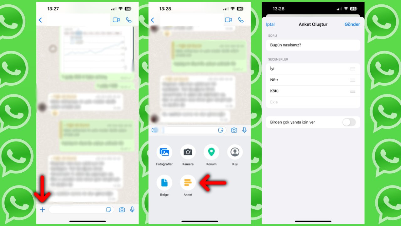 WhatsApp anket açma (adım adım)