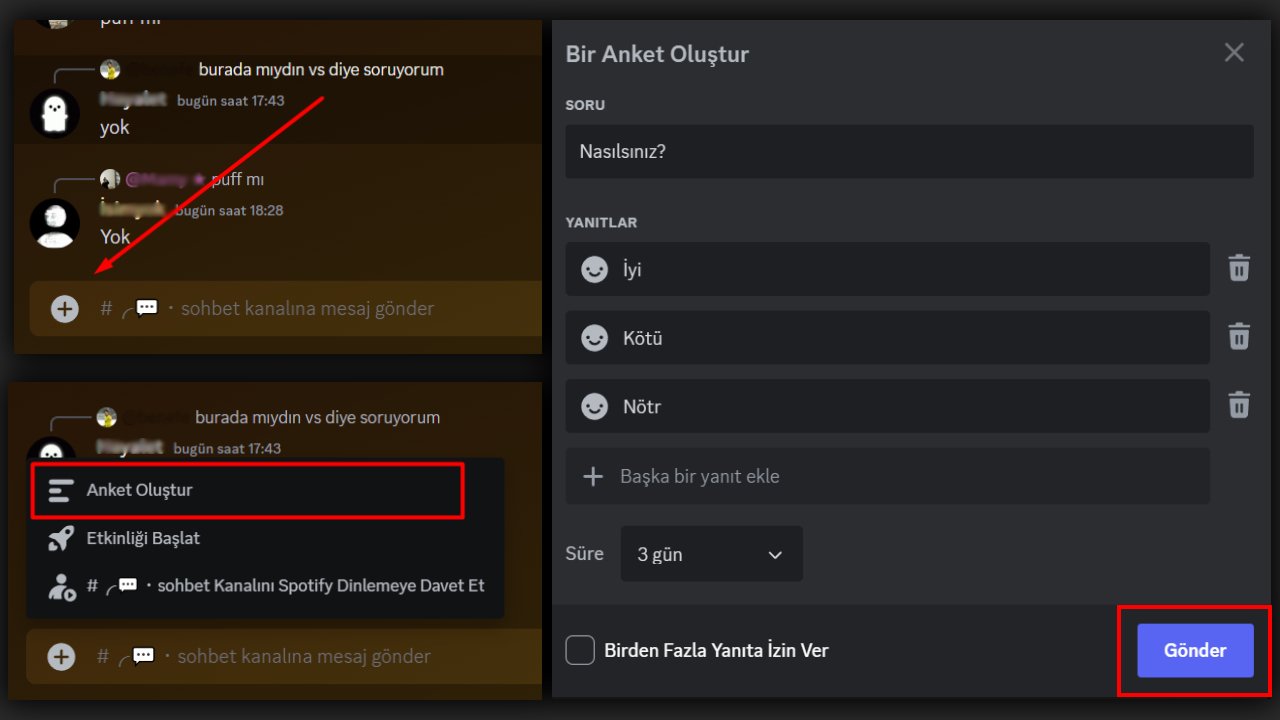 Discord anket oluşturma (Adım adım)