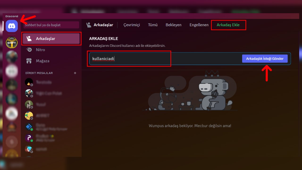 Discord arkadaş ekleme (Adım adım)