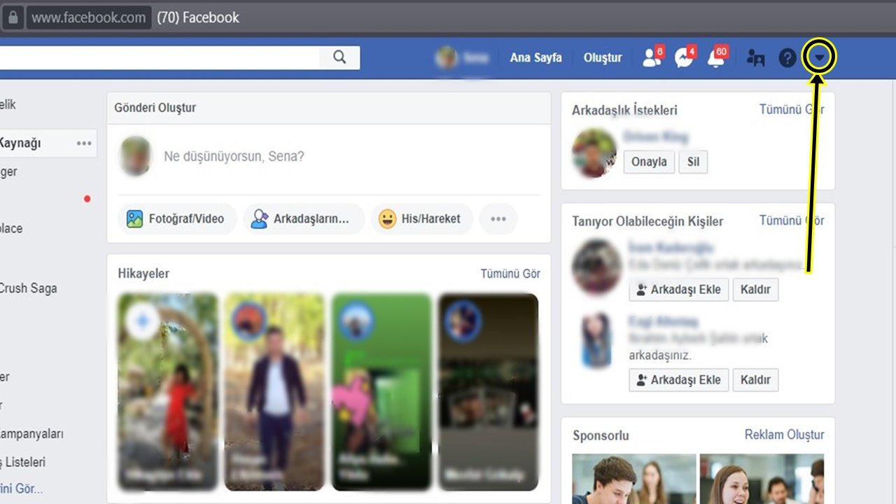 Facebook dondurma nasıl yapılır?