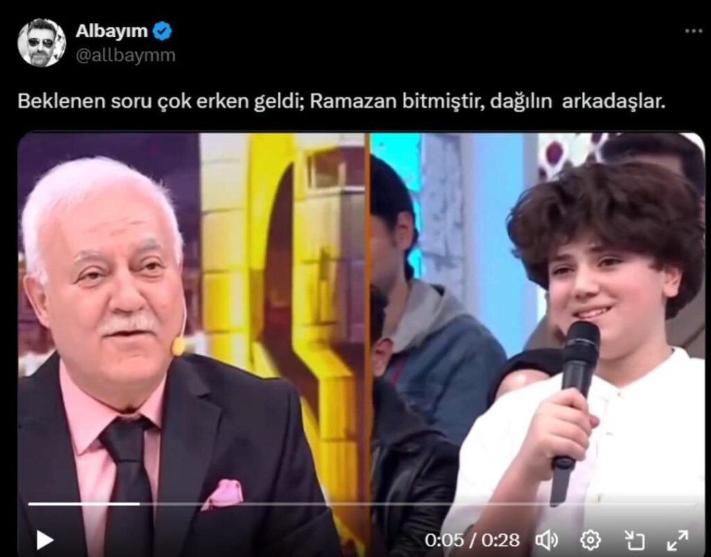 Nihat Hatipoğlu'na Yapılan Soru Sosyal Medyada Gündem Oldu: 'Beklenen Soru Beklenenden Erken Geldi'