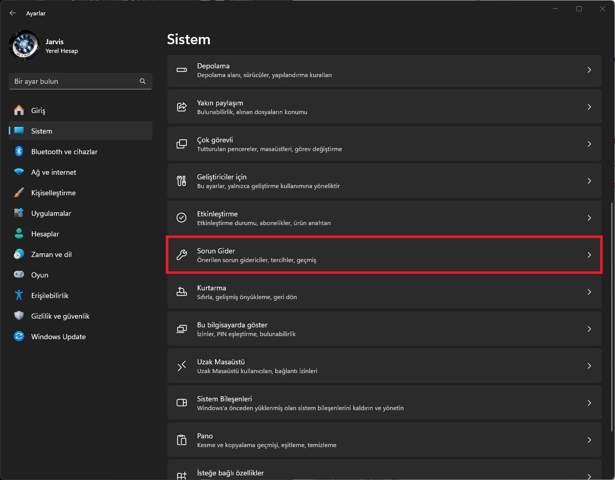 Windows 11 onarma