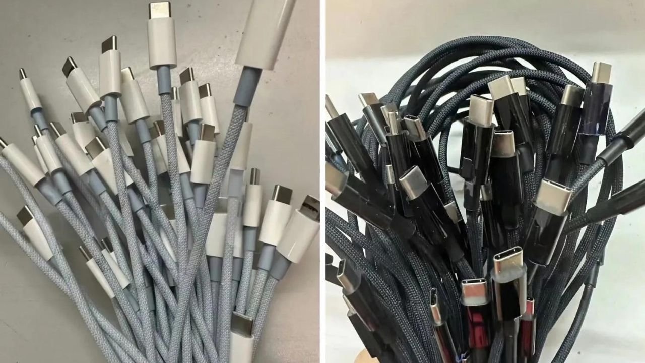 iPhone 15'in örgülü şarj kablosu ortaya çıktı!
