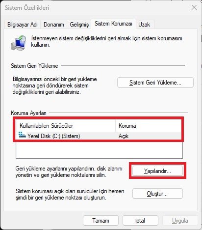 Windows 11 onarma