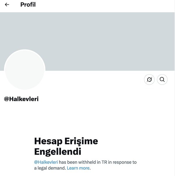 Bu hesapların X profillerine erişmeye çalışıldığında, "Yasal bir talebe yanıt olarak Türkiye'de yasaklanmıştır." mesajı görüntülendi.