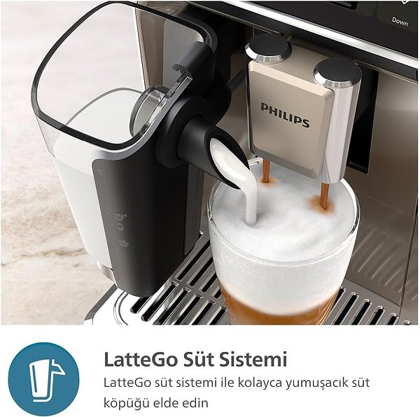 Philips 5500 Serisi LatteGo Tam Otomatik Espresso Makinesi