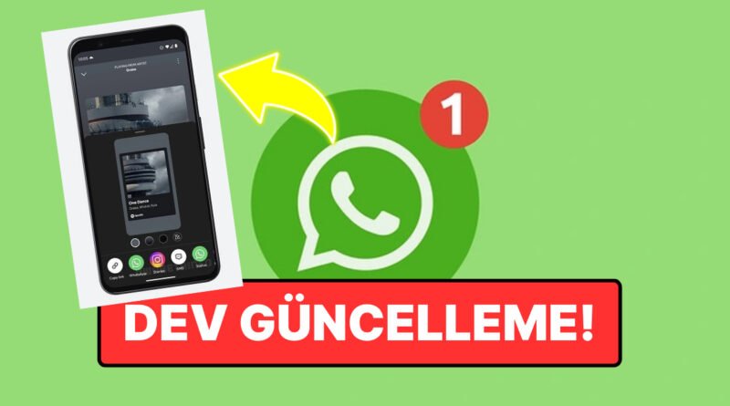 WhatsApp'tan Yeni Güncelleme: Durum Paylaşımlarına Spotify Müzikleri Eklenecek!