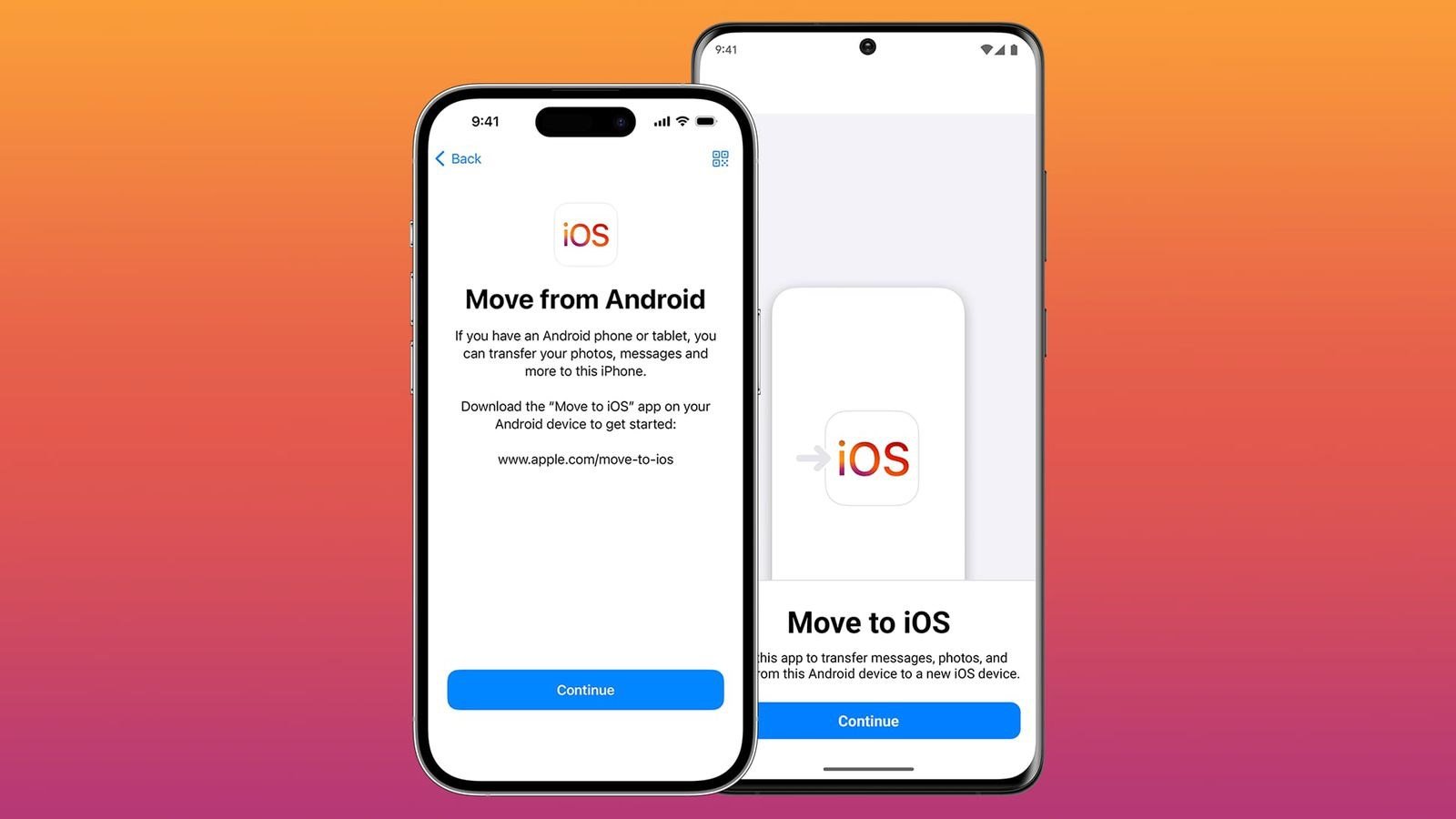 apple ios'e taşı android iphone veri aktarımı hızlı