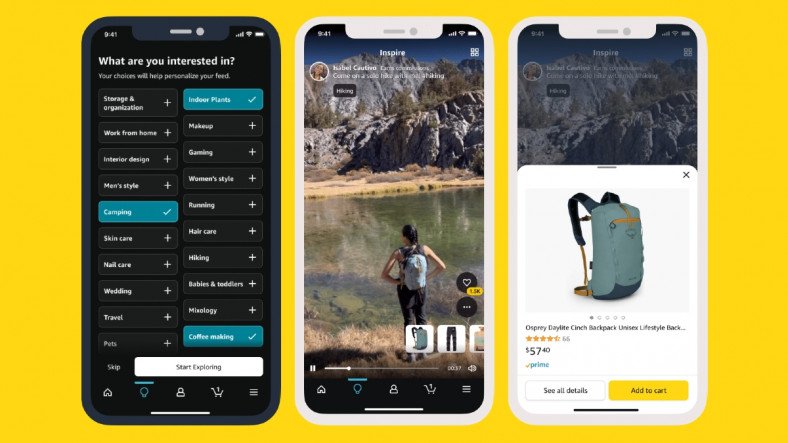 Amazon, TikTok'a Benzeyen Inspire Özelliğini Sonlandırdı