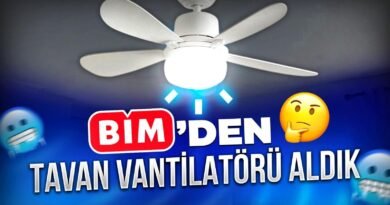 BİM'den Led Işıklı Tavan Vantilatörü Aldık ve İnceledik: Kumtel Tavan Vantilatörü İncelemesi