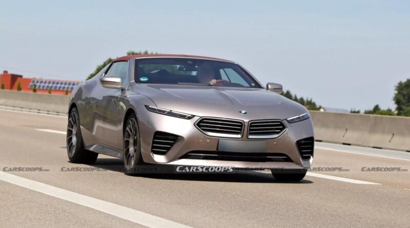 BMW'nin "köpekbalığı burunlu" yeni otomobili canlı görüntülendi.