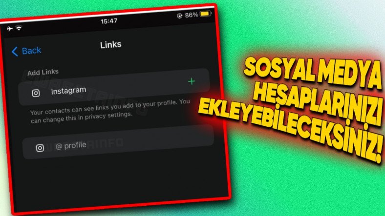 WhatsApp'a Sosyal Medya Hesabı Bağlantısı Ekleme Özelliği Geliyor!