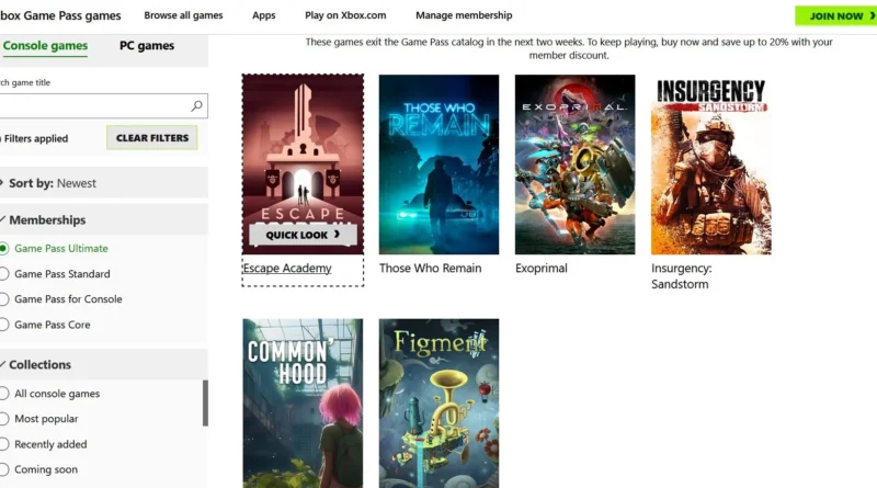 Bu 6 Oyun, Ocak Ayında Xbox Game Pass'ten Ayrılıyor!