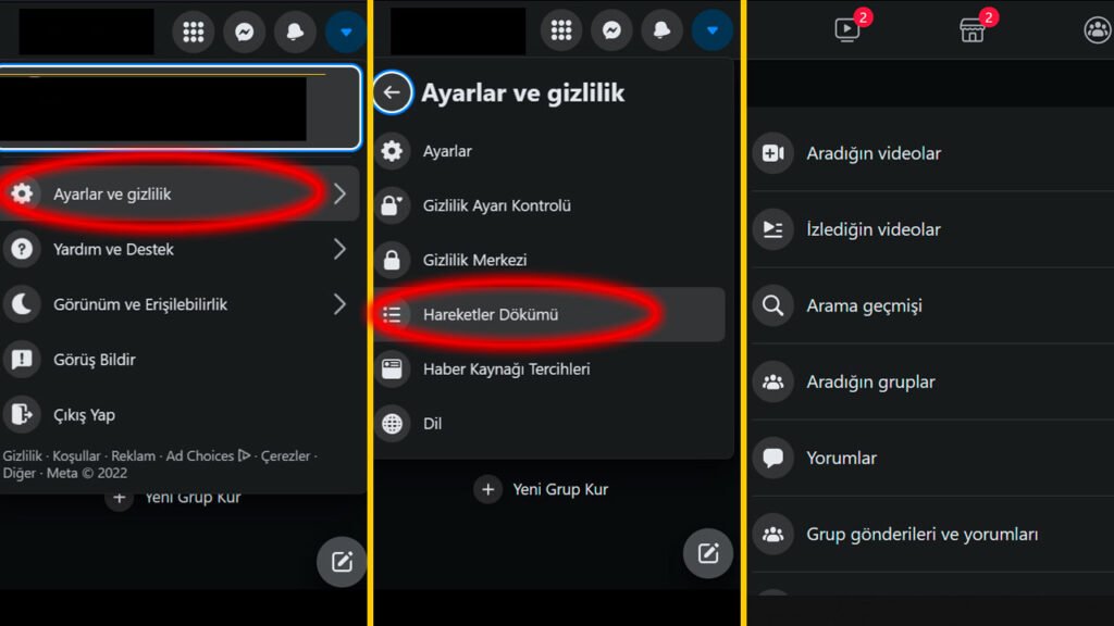 Facebook Hareket Dökümünü Silme ve Görüntüleme Rehberi