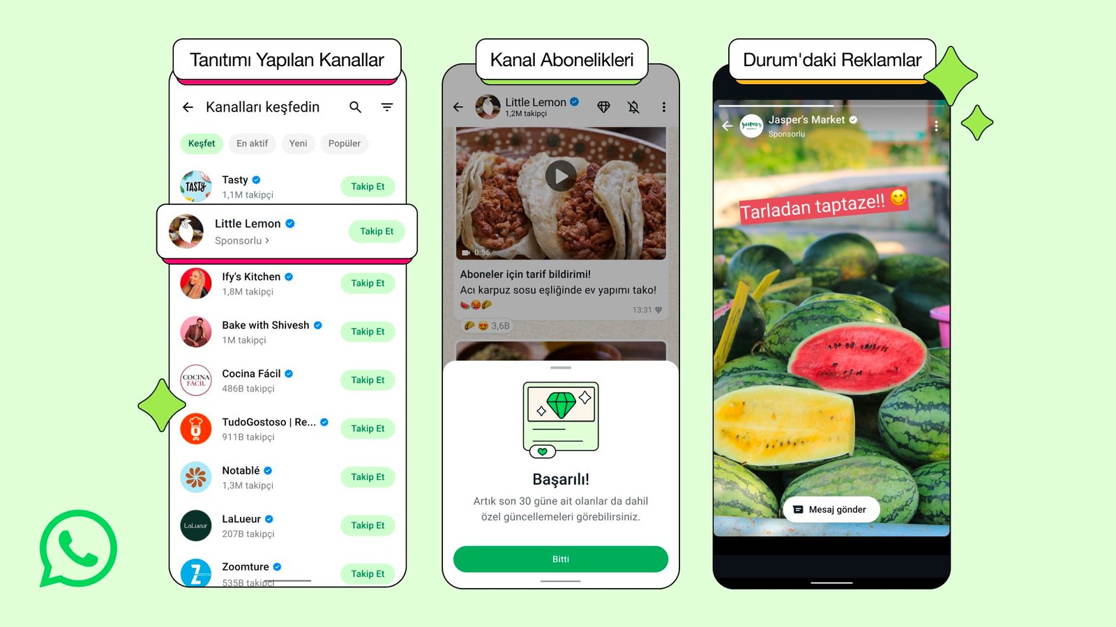 whatsapp reklam gösterecek