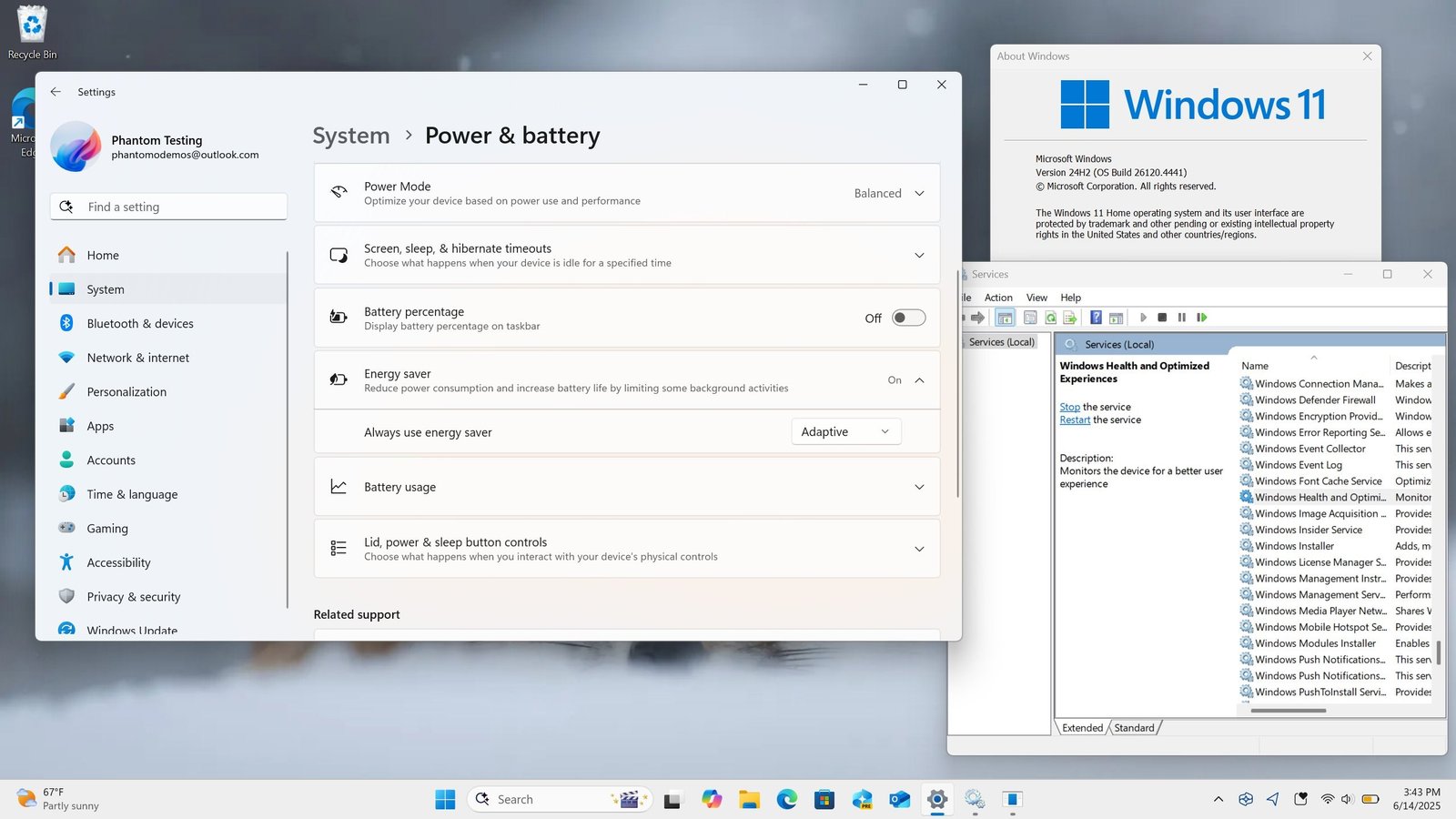 Windows 11 uyarlanabilir enerji tasarrufu modu