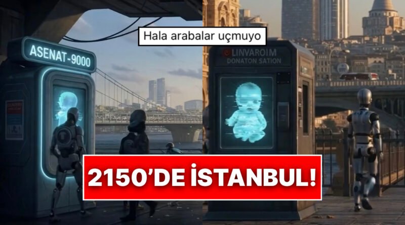 Bir İçerik Üreticisi, Yapay Zeka ile 2150 Yılında İstanbul'un Geleceğini Görselleştirdi