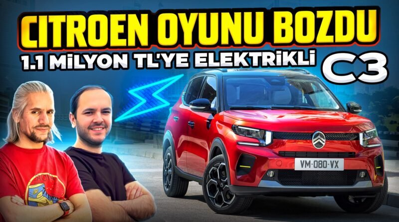 1.1 Milyon TL'lik Citroen e-C3 Türkiye'de: En Uygun Fiyatlı Elektrikli Araç