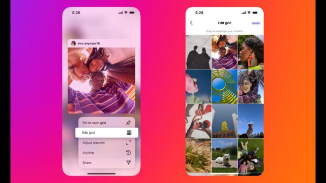 Instagram Profil Izgaralarının Yeniden Düzenlenmesine İzin Verecek