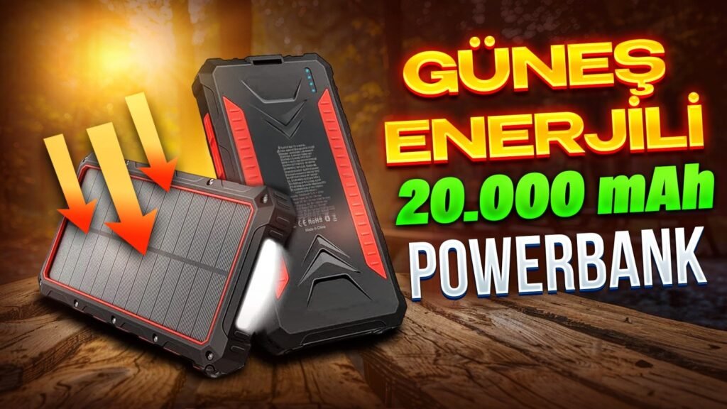 Güneş Enerjili 20,000mAh Powerbank İncelemesi