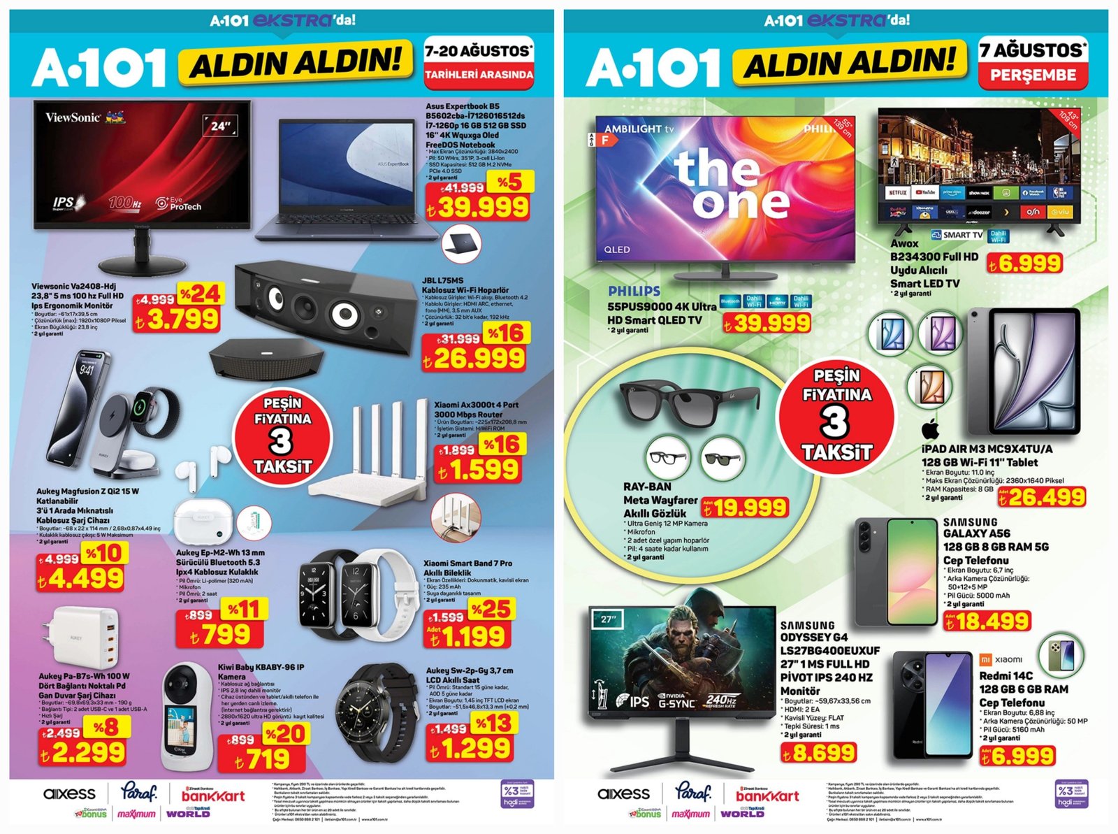 7 Ağustos A101 Ekstra
