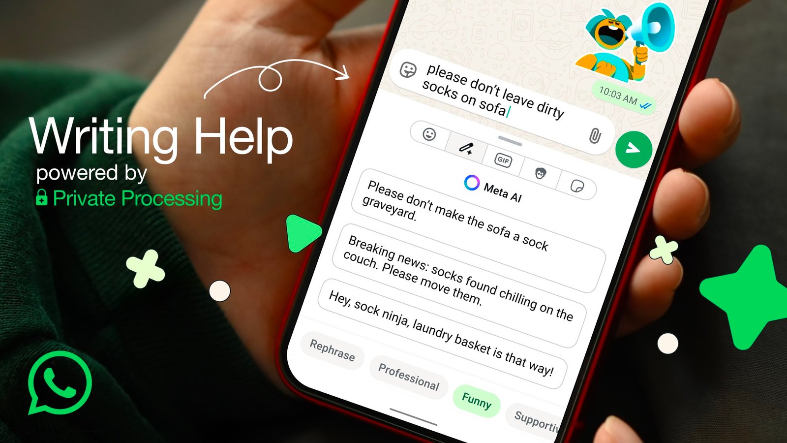 WhatsApp'a yapay zeka destekli yazma asistanı özelliği geldi