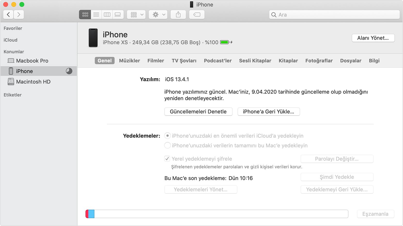 iphone depolama alanı boşaltma