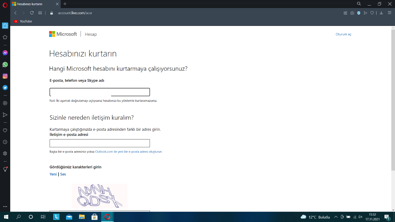 Hotmail Şifremi Unuttum - Adım 4