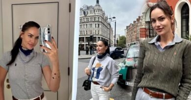 Fahriye Evcen'in Londra Tatilinden Yeni Görüntüler