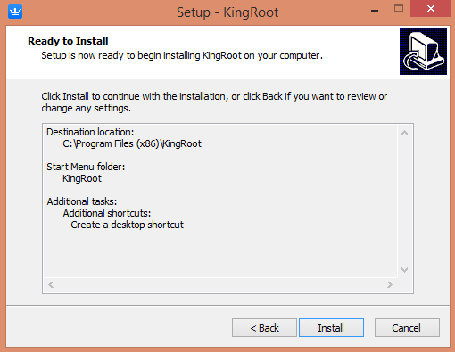 KingRoot kurulumu