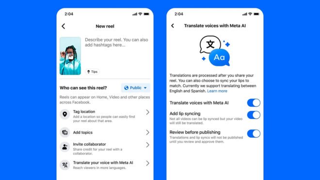Meta, Instagram ve Facebook için Yapay Zeka Destekli Dublaj Altyapısı Sağladı