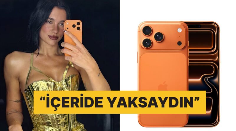 Dua Lipa'nın Lansmanda Yeni iPhone ile Verdiği Poz Gündem Oldu