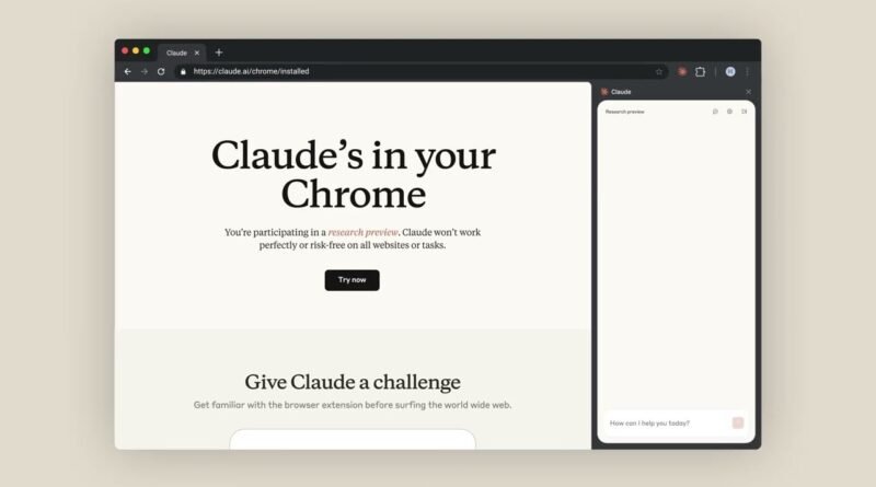 Anthropic, Chrome için Claude AI Ajanını Duyurdu