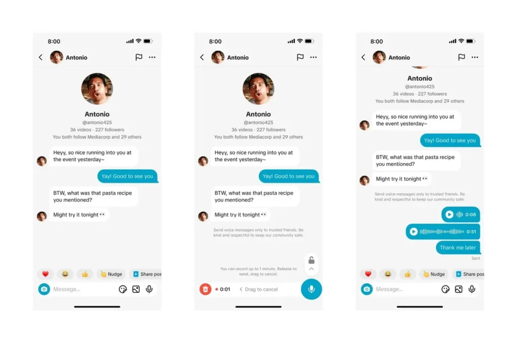 TikTok, Yenilikçi Mesajlaşma Özellikleriyle Karşımıza Çıkıyor