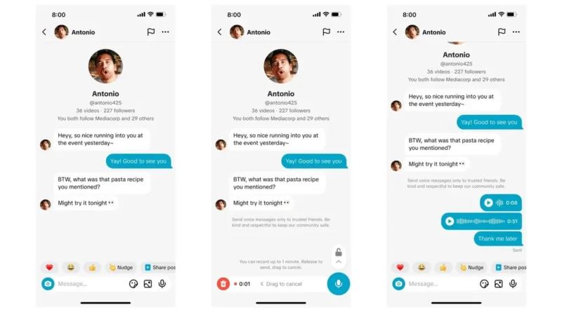 TikTok, Yenilikçi Mesajlaşma Özellikleriyle Karşımıza Çıkıyor
