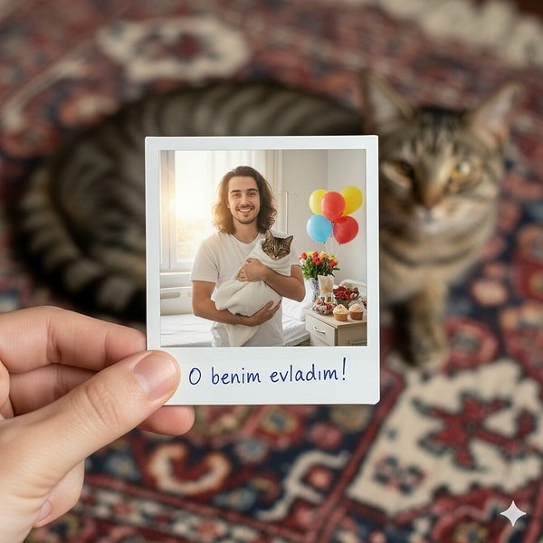 Artık sizin de görselleriniz hazır, kutlamaları tamamlamak için can dostunuza bir paket yaş mama açın!