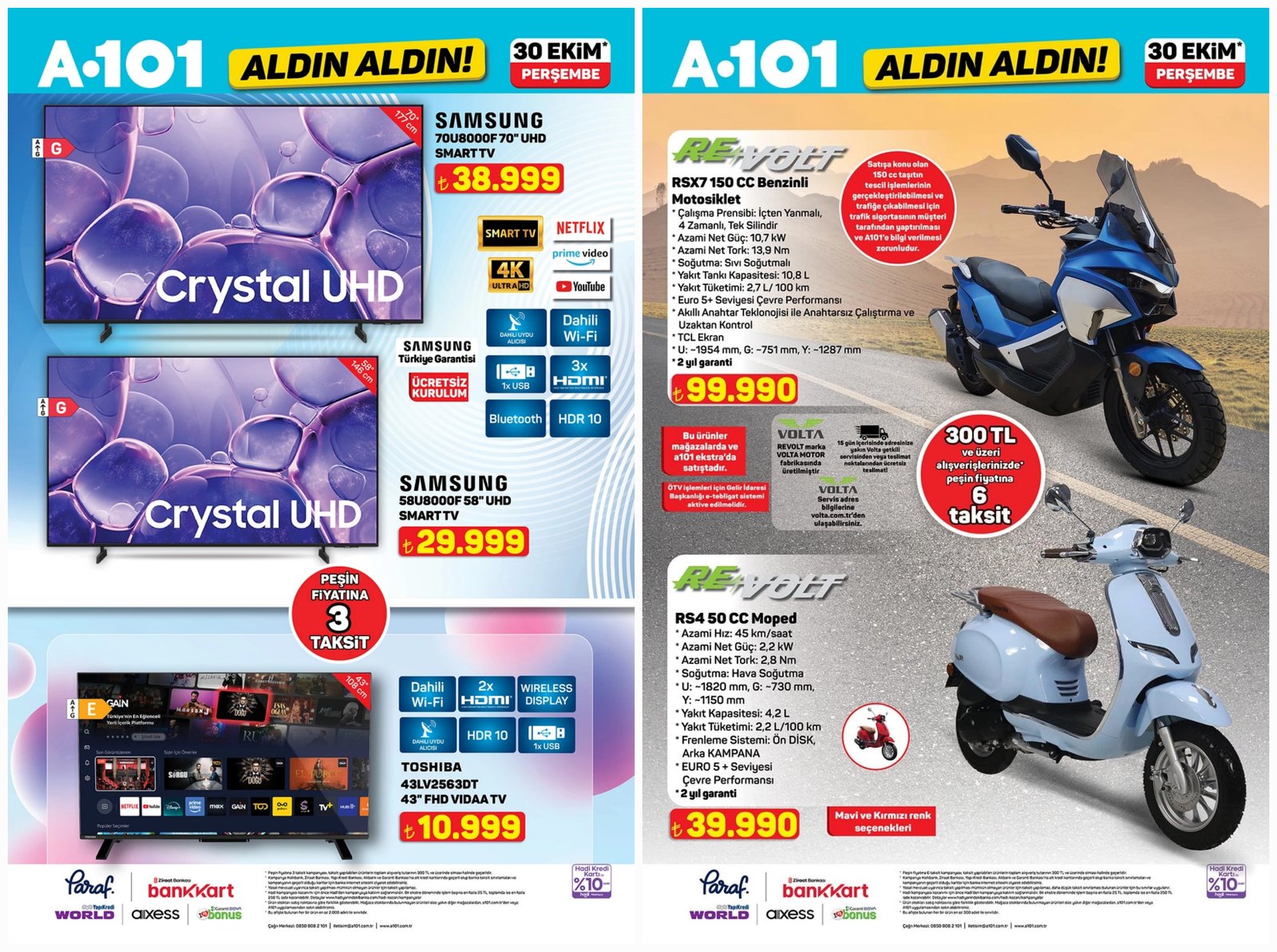 30 Ekim A101 aktüel