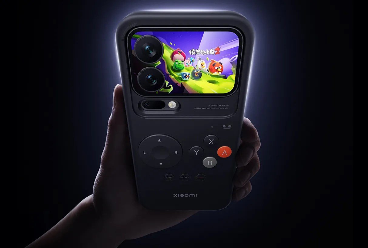 Xiaomi 17 Pro kılıf Retro Handheld Console Case