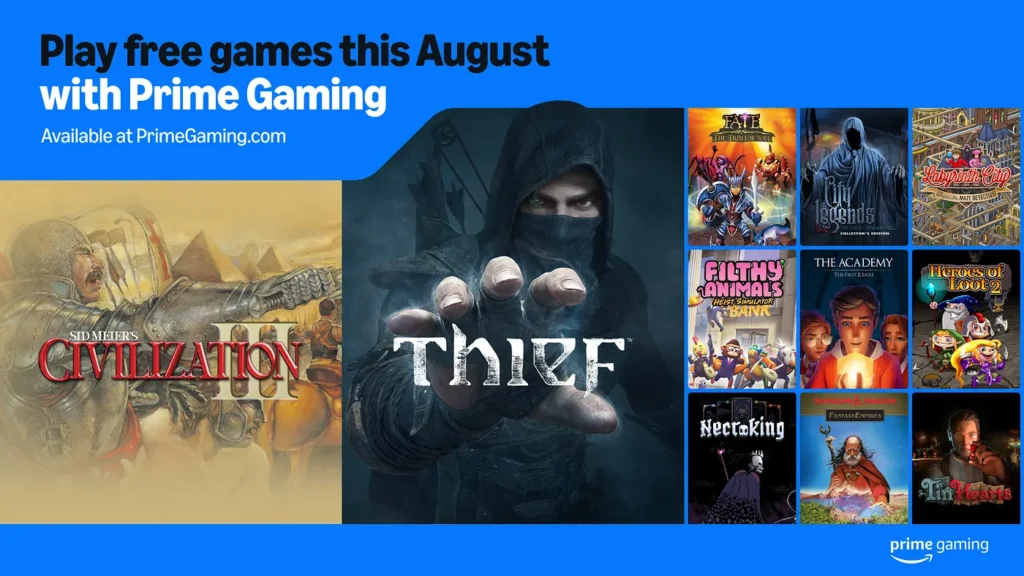 Amazon Prime Gaming Ağustos 2025 Oyunları Açıklandı