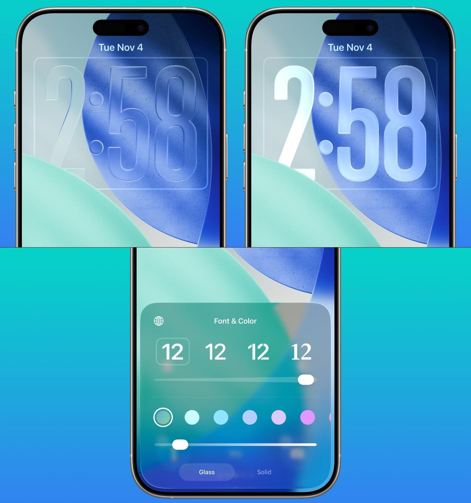 iOS 26.2 kilit ekranı Liquid Glass ayarı