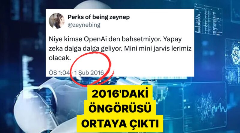 9 Yıl Önce Yapay Zeka Devrimi Hakkında Paylaşımda Bulunan X Kullanıcısı