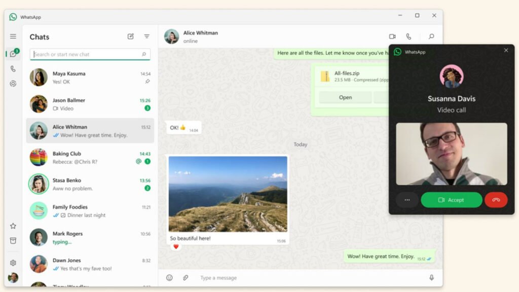 WhatsApp, Windows 11'de Web Tabanlı Sürümünü Tanıttı!