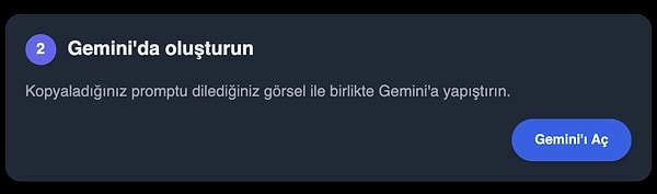 2. Adım: Gemini'a geçiş yap