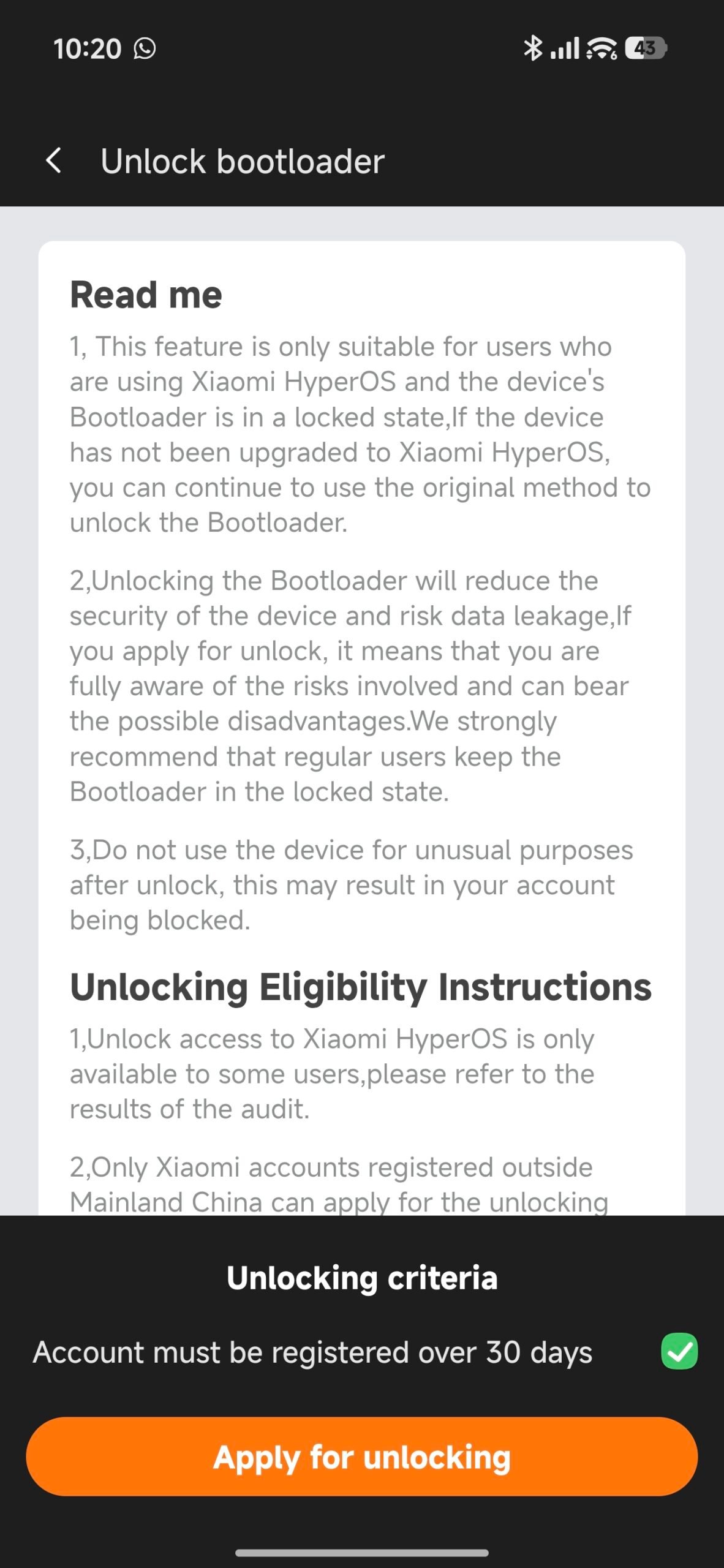 Xiaomi, Bootloader, kilit, Mi